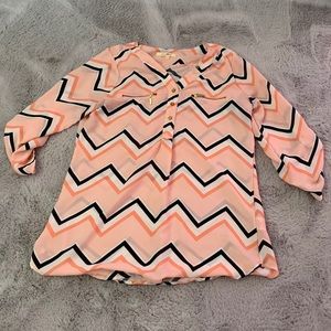 Chevron 3/4 Sleeve